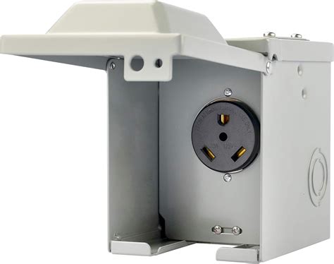 ac electrical box|exterior 220 outlet box.